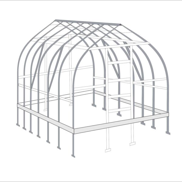 Lietuviškas šiltnamis KLASIKA Standart (Plotis 2,5 m.) - Image 4