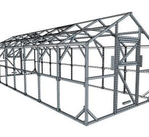 Dvišlaitis šiltnamis (276x782 cm)
