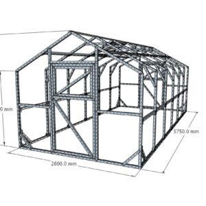 Dvišlaitis šiltnamis (260x575 cm)