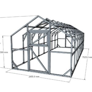Dvišlaitis šiltnamis (266x753 cm)