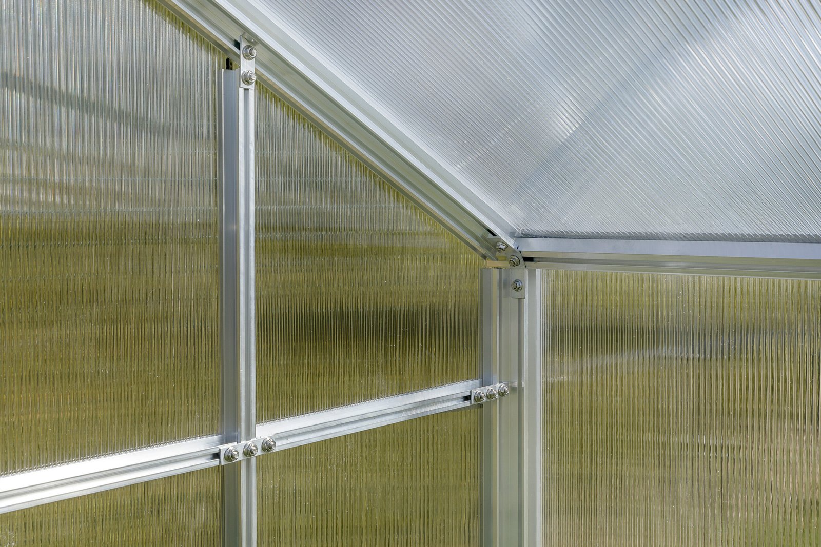 Aliuminis SANUS šiltnamis (Plotis 2,2 m.) su polikarbonato danga - Image 5