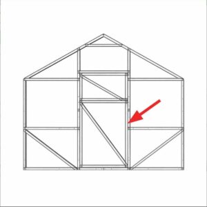 Papildomos durys latviškiems šiltnamiams (40×40 profilio)