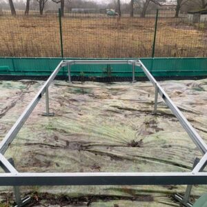 Cinkuotas Šiltnamio Pamatas 3 m pločio